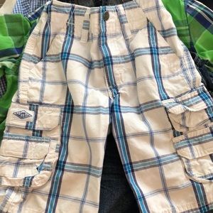 Boys size 5r lees dungarees plaid shorts